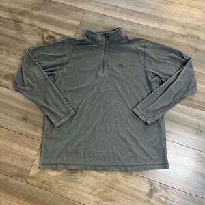 Nike ACG Mens Size L Gray Quarter Zip Pullover Long Sleeve Shirt Top